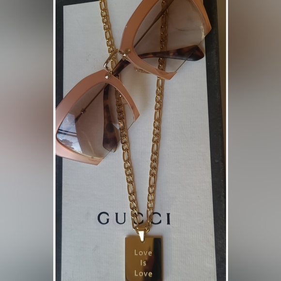 Gold Affirmation Pendant Necklace - Picture 2 of 4